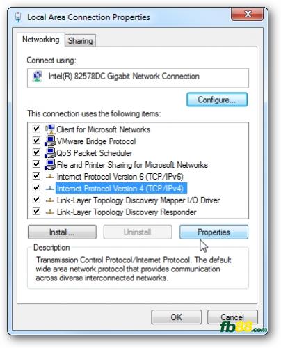 đổi dns windows