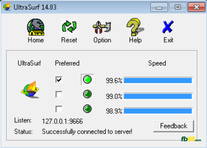 ultrasurf vào fb88