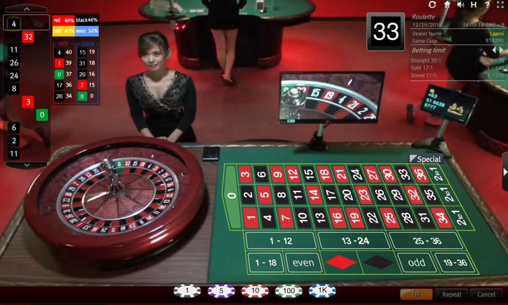 Roulette trực tuyến