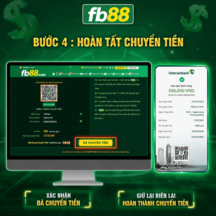 Bước 4 - Hoàn tất chuyển tiền