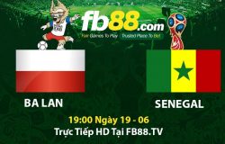 Soi kèo Ba Lan vs Senegal World Cup 2018 19h ngày 19/06/2018