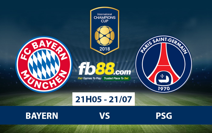 Soi kèo tỷ lệ cá cược ICC Cup 2018: Bayern - PSG