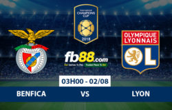 Soi kèo cá cược icc cup 2018 benfica vs lyon