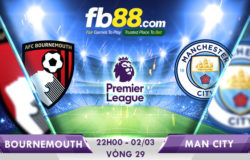 bournemouth vs man city ngoại hạng anh