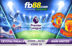 soi kèo crystal palace vs man united