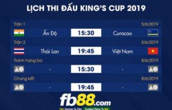 lịch thi đấu king cup việt nam vs thái lan