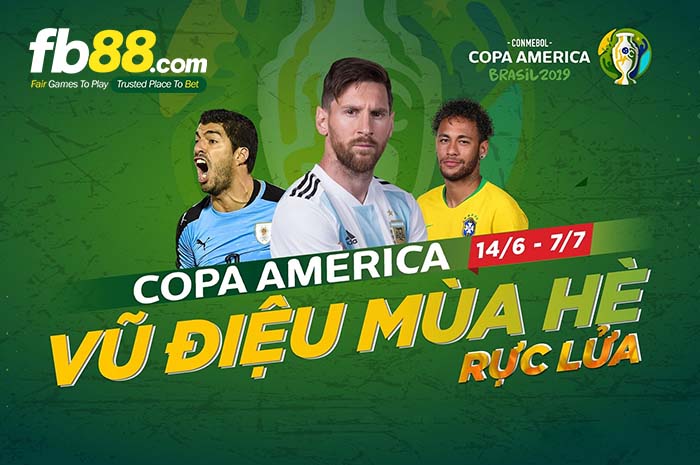 fb88-Lịch thi đấu bóng đá vô địch Nam Mỹ Copa America 2019