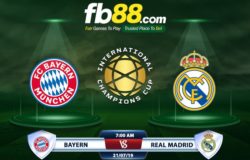 fb88-Soi kèo Bayern Munich vs Real Madrid ICC Cup 2019