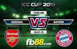 fb88-Soi kèo tài xỉu Arsenal vs Bayern Munich ICC Cup 2019