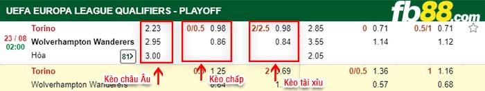fb88-kèo chấp Torino vs Wolves