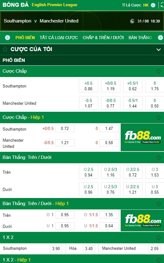 fb88-kèo nhà cái Southampton vs Manchester United