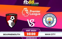 fb88-soi kèo AFC Bournemouth vs Manchester City