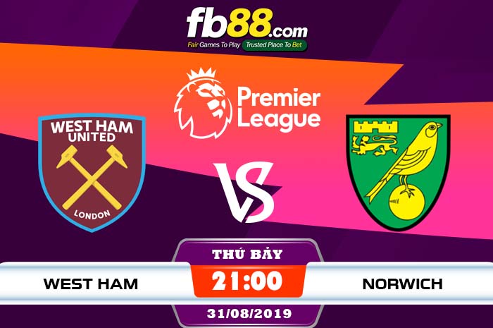 fb88-soi kèo West Ham United vs Norwich City