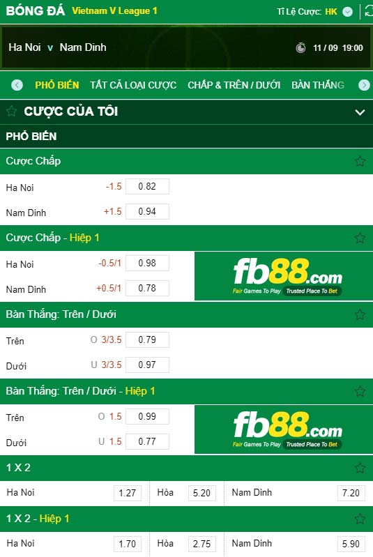 fb88-kèo nhà cái Hà Nội vs Nam Định
