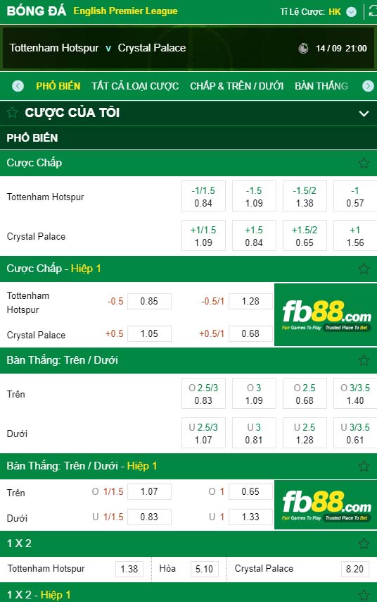 fb88-kèo nhà cái Tottenham vs Crystal Palace