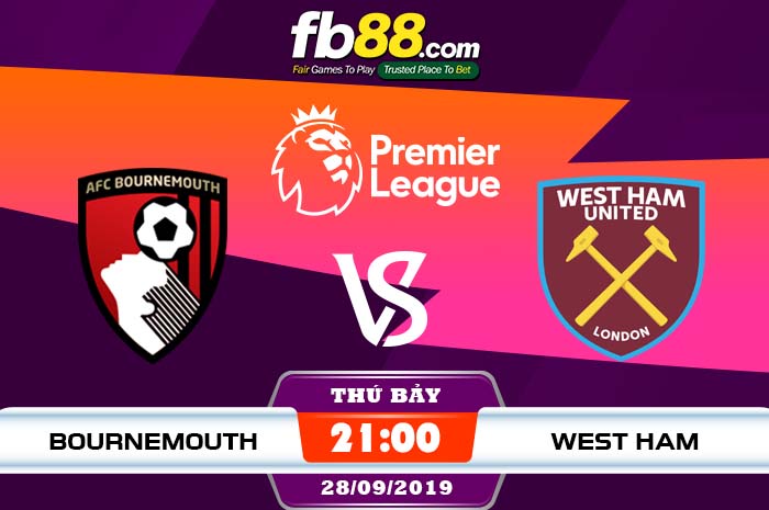 fb88-soi kèo AFC Bournemouth vs West Ham