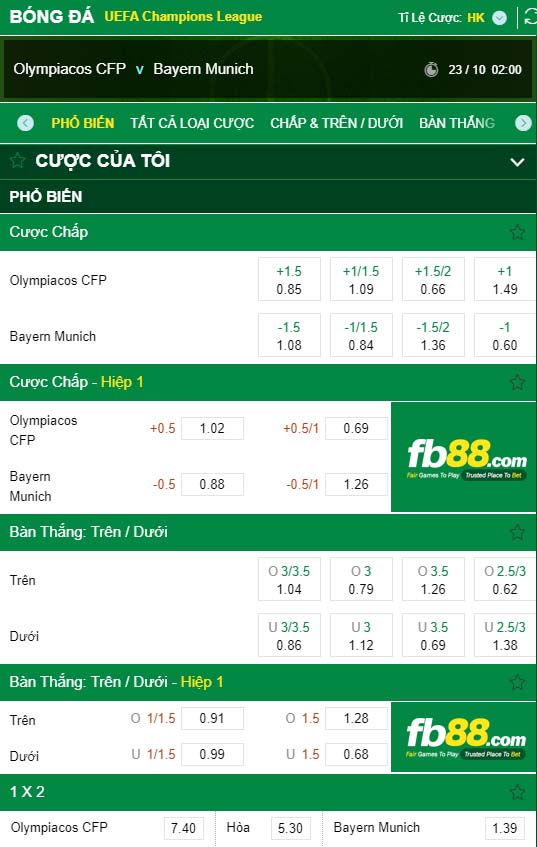 fb88-kèo nhà cái Olympiacos CFP vs Bayern Munich