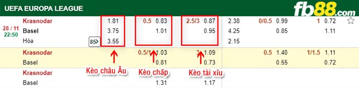 fb88-kèo chấp Krasnodar vs Basel