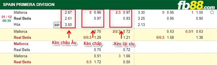 fb88-kèo chấp Mallorca vs Real Betis