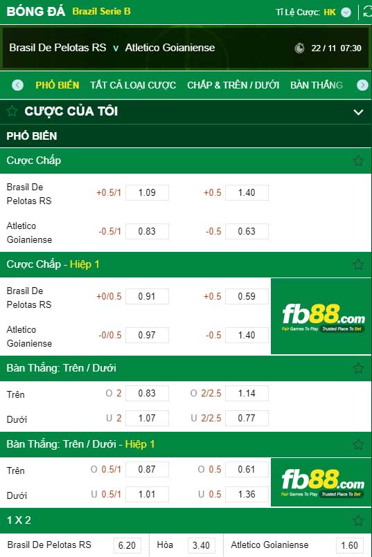 fb88-kèo nhà cái Brasil De Pelotas RS vs Atletico Goianiense