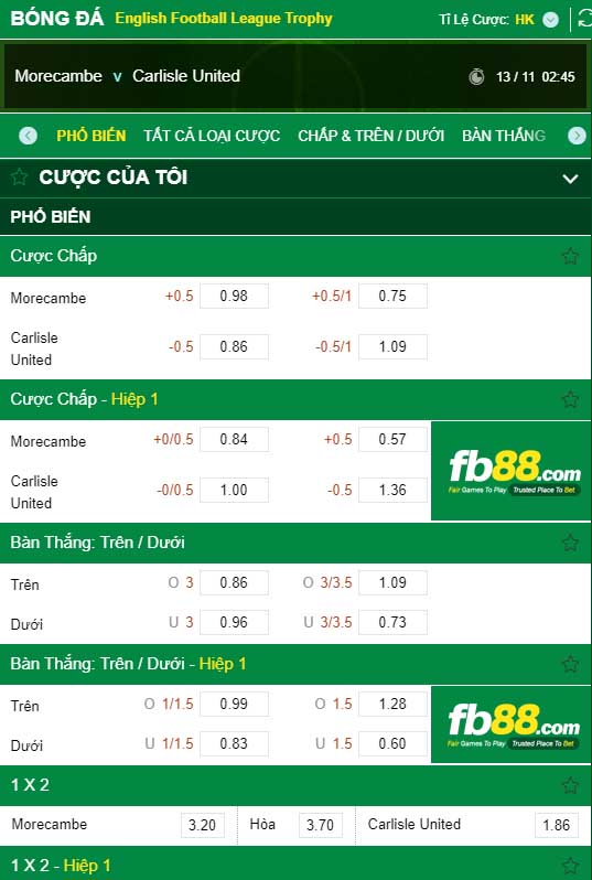 fb88-kèo nhà cái Morecambe vs Carlisle United