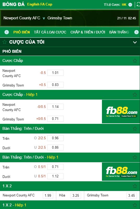 fb88-kèo nhà cái Newport County AFC vs Grimsby Town