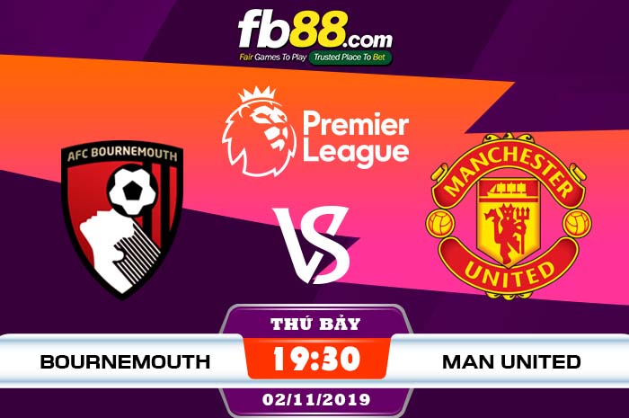 fb88-soi kèo AFC Bournemouth vs Manchester United