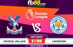 fb88-soi kèo Crystal Palace vs Leicester City