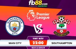 fb88-soi kèo Manchester City vs Southampton