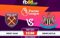 fb88-soi kèo West Ham United vs Newcastle United