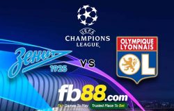 fb88-soi kèo Zenit St Petersburg vs Lyon