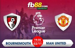 fb88-tỷ lệ kèo AFC Bournemouth vs Manchester United