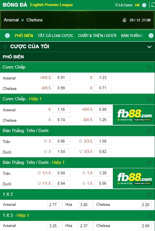 fb88-kèo nhà cái Arsenal vs Chelsea