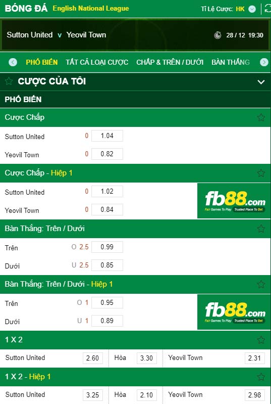 fb88-kèo nhà cái Sutton United vs Yeovil Town