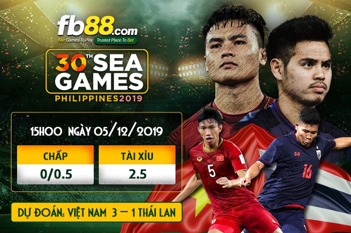 fb88-phân tích tỷ lệ kèo Việt Nam vs Thái Lan sea games 2019