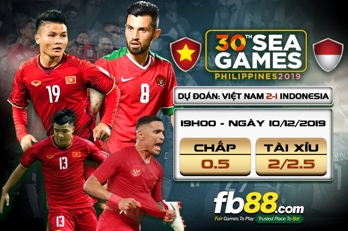 fb88-Phân tích tỷ lệ kèo Việt Nam vs Indonesia Sea games 2019