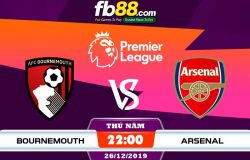 fb88-soi kèo AFC Bournemouth vs Arsenal