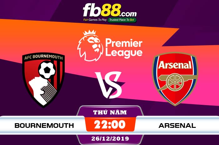 fb88-soi kèo AFC Bournemouth vs Arsenal
