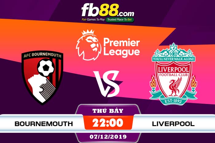 fb88-soi kèo AFC Bournemouth vs Liverpool