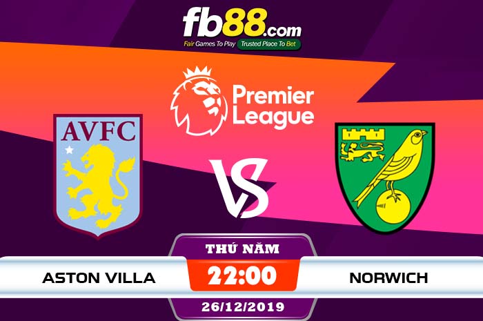 fb88-soi kèo Aston Villa vs Norwich City