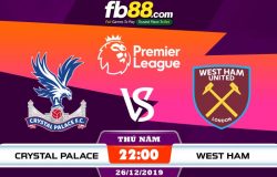 fb88-soi kèo Crystal Palace vs West Ham United