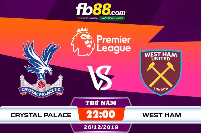 fb88-soi kèo Crystal Palace vs West Ham United