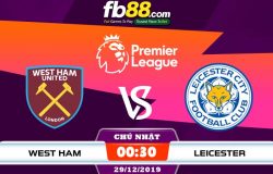 fb88-soi kèo West Ham United vs Leicester City