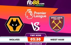 fb88-soi kèo Wolverhampton Wanderers vs West Ham United