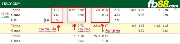 fb88-kèo chấp Torino vs Genoa
