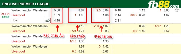 fb88-kèo chấp Wolverhampton Wanderers vs Liverpool