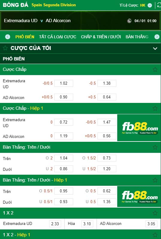 fb88-kèo nhà cái Extremadura UD vs AD Alcorcon
