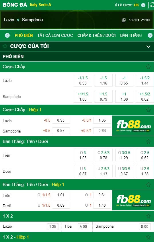 fb88-kèo nhà cái Lazio vs Sampdoria