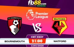 fb88-soi kèo AFC Bournemouth vs Watford