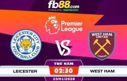 fb88-soi kèo Leicester City vs West Ham United
